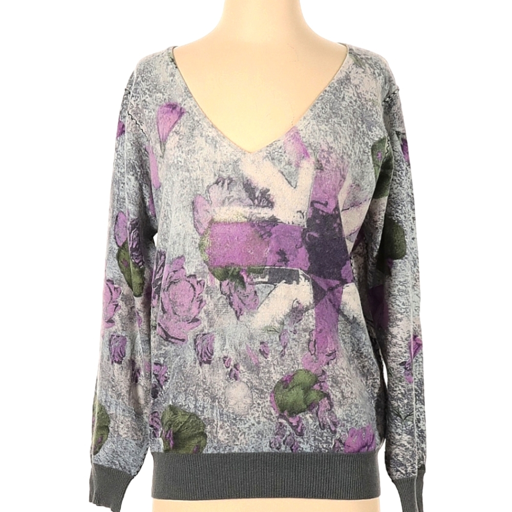 Cashmere Skull Slouchy Boyfriend Sweater - Raw 7 Vintage Y2K
